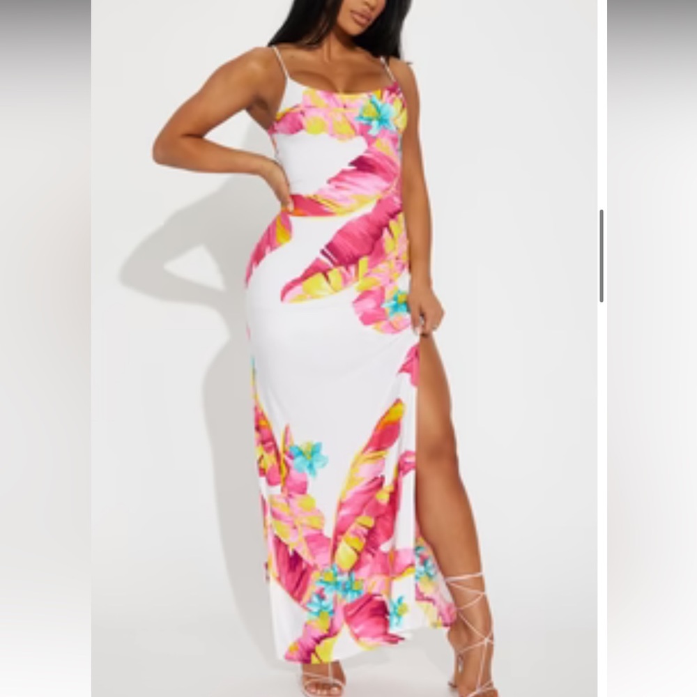 Fashion nova maxi dress floral